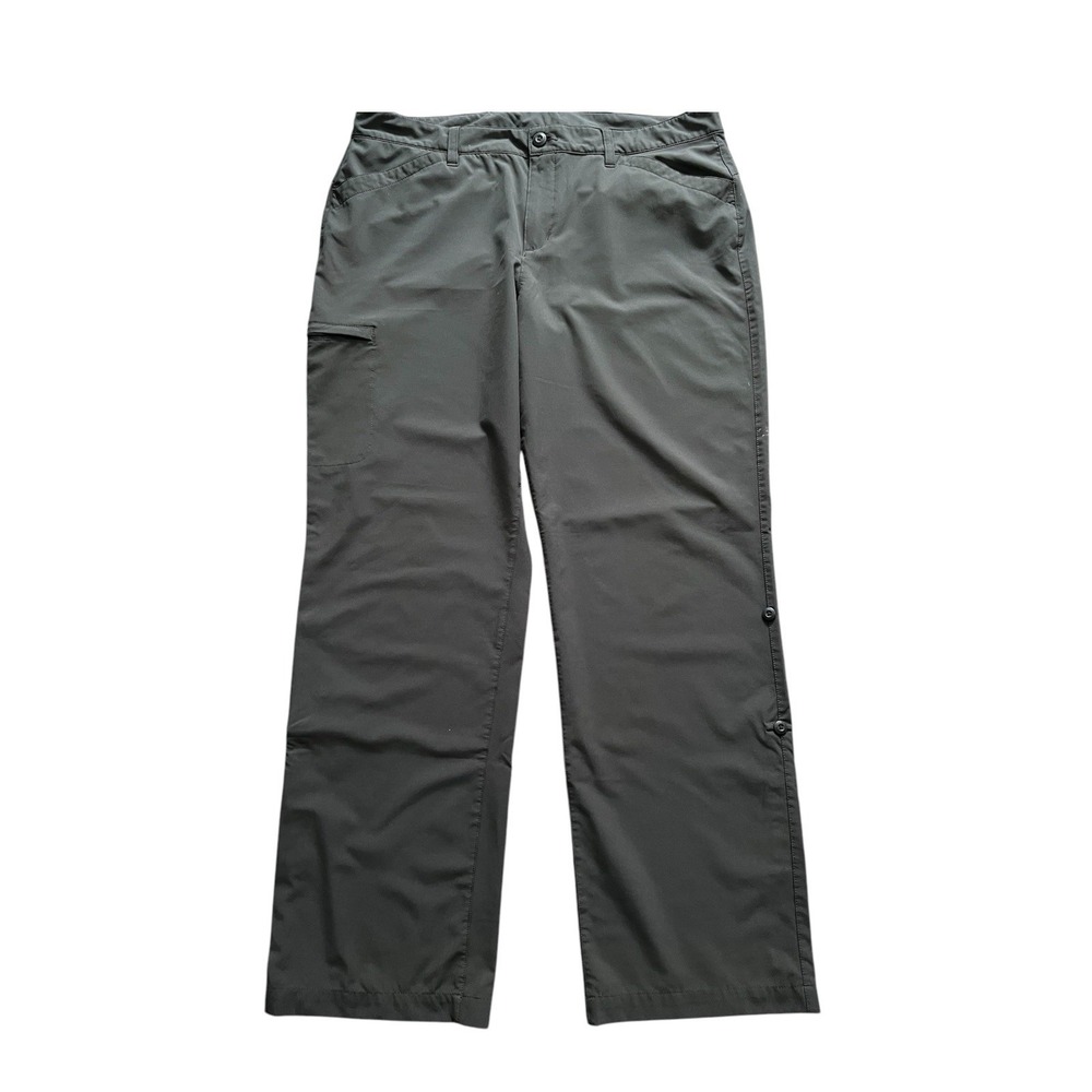 Eddie Bauer Pants Womens 16 Gray Roll Up Convertible Hiking Outdoors